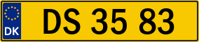 Trailer License Plate